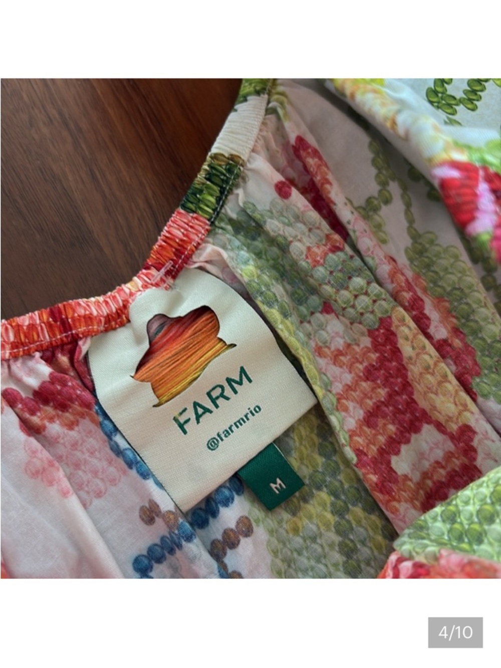 Farm Rio Tiered Maxi Dress medium - Picture 4 of 11